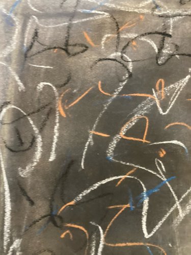 Dessin Fusain Drawing Marcel Melot Abstraction Expressionnisme Abstrait 1980 Art