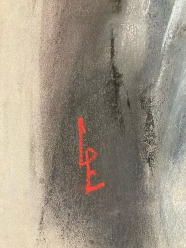 Dessin Fusain Femme Papier classique 1970 étude Art Atelier A Identifier