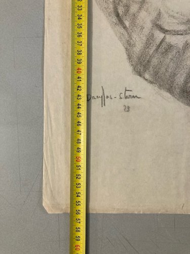 Dessin Fusain Papier Femme 1929 Erotique étude Jean Dreyfus Stern Danse art