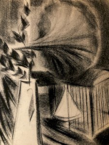 Charcoal Drawing Paper Still Life Constructivism 1950 Cubism Cubist Art 20th Century