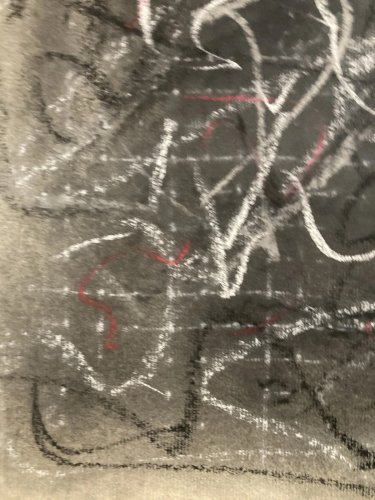 Dessin Fusain Peintre Art Marcel Melot Abstraction Expressionnisme Abstrait 1980