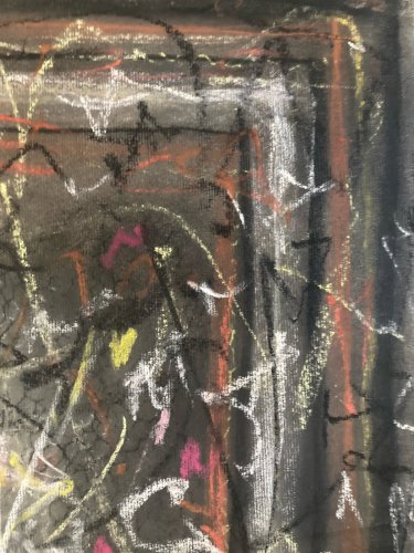 Dessin Fusain Peintre Marcel Melot Abstraction Expressionnisme Abstrait 1980 Art