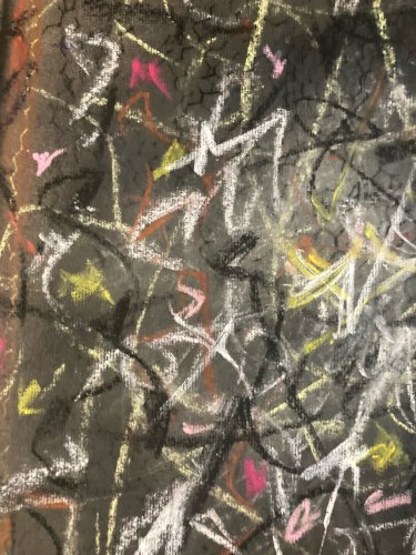 Dessin Fusain Peintre Marcel Melot Abstraction Expressionnisme Abstrait 1980 Art