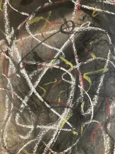 Dessin Fusain Peintre Marcel Melot Abstraction Expressionnisme Art Abstrait 1980