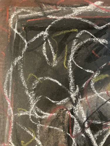 Dessin Fusain Peintre Marcel Melot Abstraction Expressionnisme Art Abstrait 1980