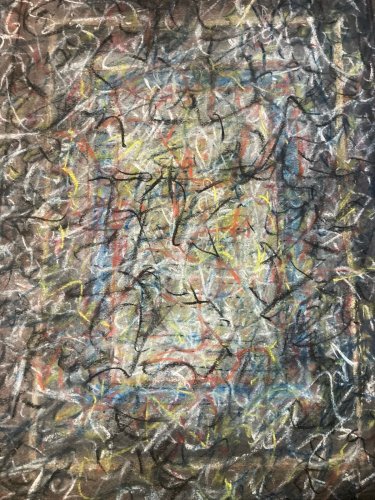 Dessin Fusain Peintre Marcel Melot Art Abstraction Expressionnisme Abstrait 1980