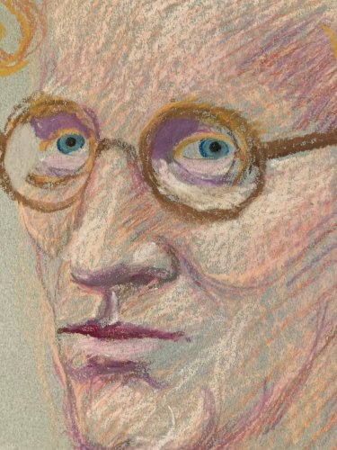 Dessin Fusain  portrait Homme Tête Visage Art Contemporain 1980 Buste