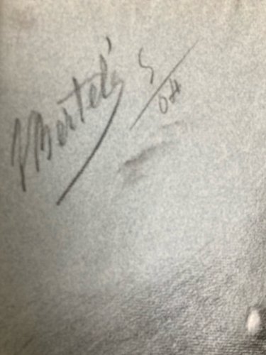 dessin fusain XIXe Pied tete buste Homme Sculpture a identifier Ancien