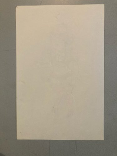 Dessin Gouache 2000 Sur Papier Femme  Chapeau Mode Drawing Peinture Infirmière