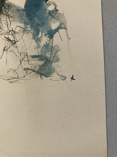 Dessin Lavis Encre Portrait Femme Expressionniste Art annie perinaux