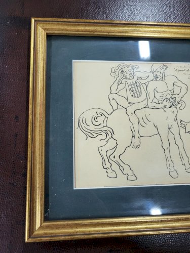 DESSIN LE CENTAURE DE LOUIS ALBERT VINCENT ELOY 1868-1945
