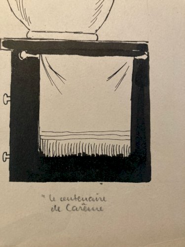 DESSIN Marcel PRUNIER Humour Illustration 1930 Homme Cuisinier Cuisine Art