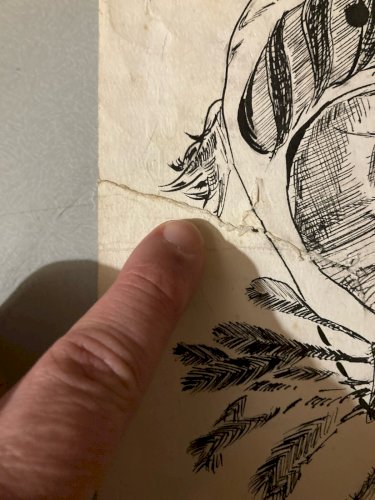 Dessin Mort Squelette 1990 Curiosité Art Encre Guerre Homme Art Stylo