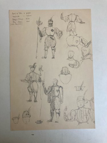 Dessin Original Crayon 1830 XIXe Jules Robert Auguste Étude Jeu De Cartes