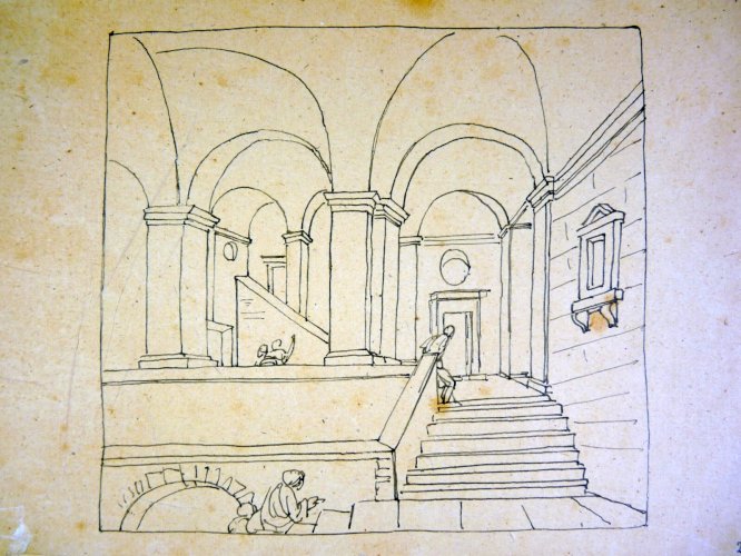 Dessin original de Louis DAVID 1748-1825 avec certificat d'authenticité