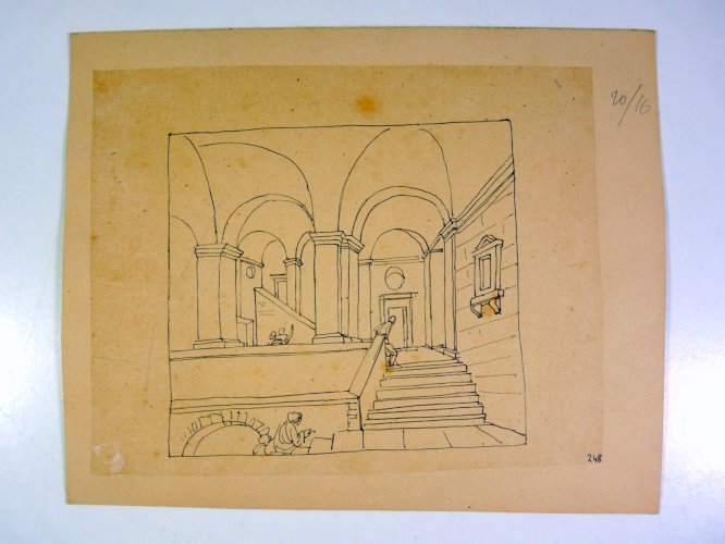 Dessin original de Louis DAVID 1748-1825 avec certificat d'authenticité