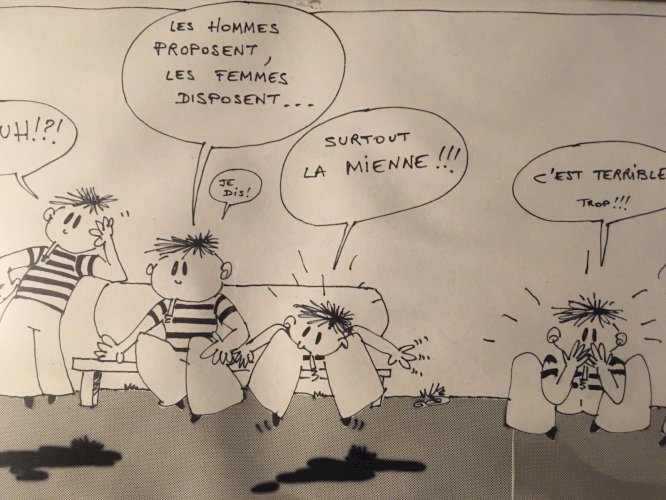 Dessin OriginAl Encre Bande Dessinée BD Signé A Identifier Cigarette Tabac