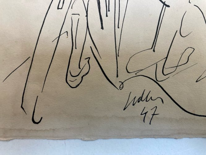 Dessin Original Encre Les Rois Mages Jesus Christ Sur Papier Crayon