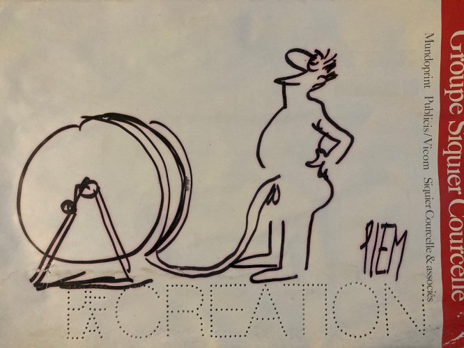 DESSIN ORIGINAL Piem Unique Humour Erotisme BD signé Erotique 2000 Art