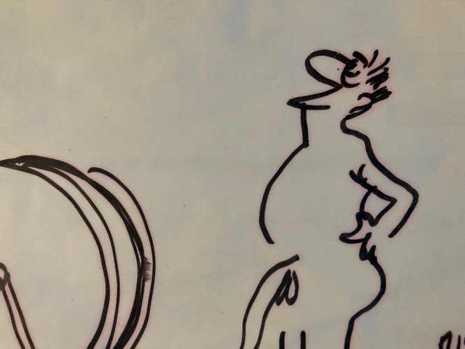 DESSIN ORIGINAL Piem Unique Humour Erotisme BD signé Erotique 2000 Art