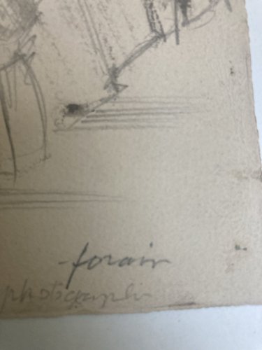 Dessin Original Portrait Jean Louis Forain Femme 1930 Nouveau Déco Art Encre XXe