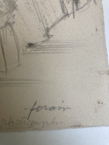 Dessin Original Portrait Jean Louis Forain Femme 1930 Nouveau Déco Art Encre XXe