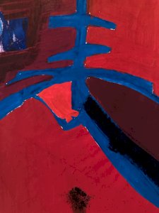 Dessin Peinture Gouache Abstrait 1980 Non Signé À Identifier  Abstraction