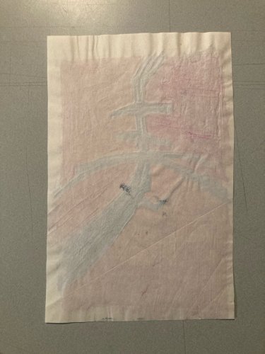 Dessin Peinture Gouache Abstrait 1980 Non Signé À Identifier  Abstraction