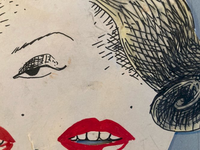 Dessin Peinture Marilyn Monroe 1980 Cyclope Surréalisme Surréaliste Painting Art