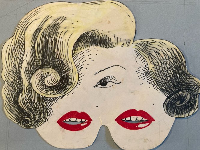 Dessin Peinture Marilyn Monroe 1980 Cyclope Surréalisme Surréaliste Painting Art