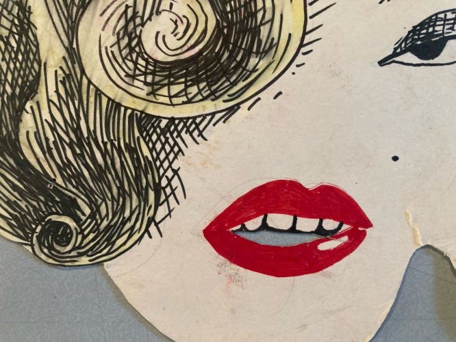 Dessin Peinture Marilyn Monroe 1980 Cyclope Surréalisme Surréaliste Painting Art