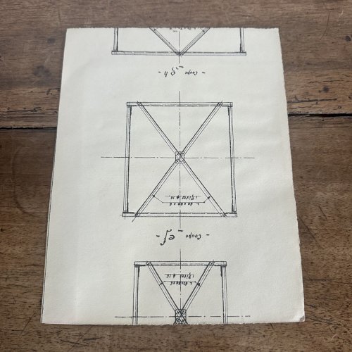 Dessin sanguine XXe représente une femme à sa toilette assise sur un lit L1042
