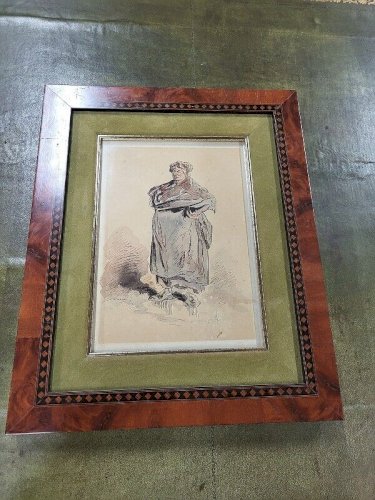 DESSIN TABLEAU DE GAVARNI SULPICE GUILLAUME 1804-1866 FEMME DU PEUPLE