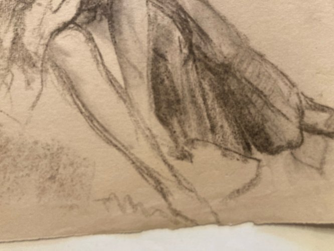 Dessin William Ablett Ancien Crayon Papier Femme classique 1920 Drawing Art Deco