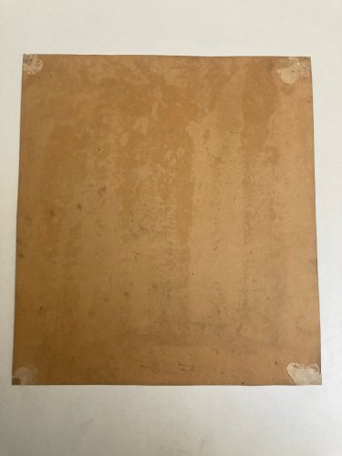 Dessin XIXe 1850 mine de plomb crayon Paysage Forêt Ancien Vache Art