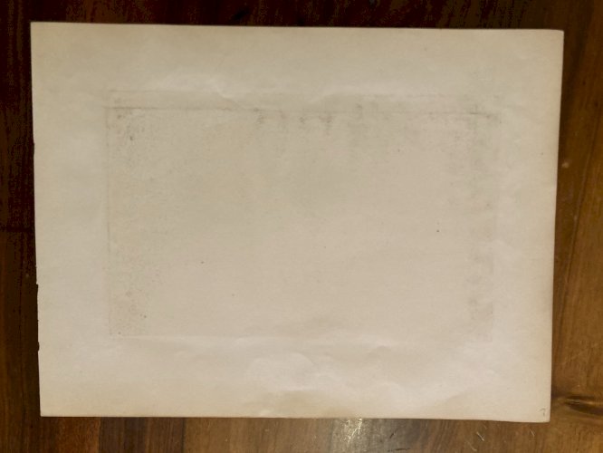 Dessin XIXe Crayon Rocher Des Deux Sœurs Soeurs Normandie Art Mer Ancien