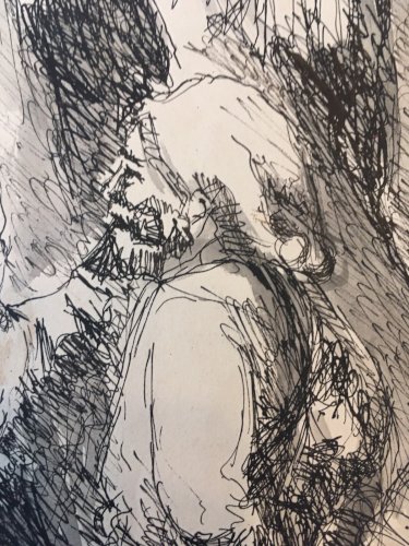Dessins Surréaliste  Encre Signé H Wichmann 1935 Expressionniste