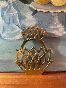 Dessous de plat en laiton vintage