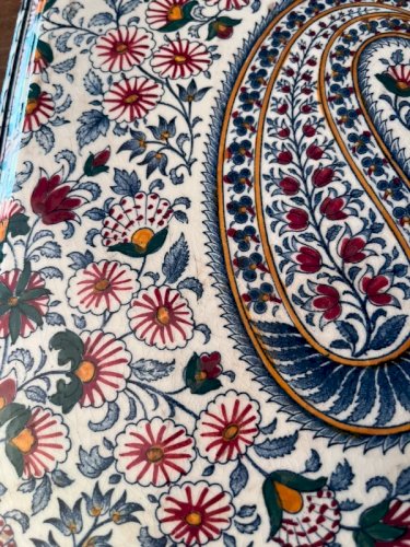 Dessous de plat Gien ancien modèle Cachemire