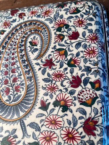 Dessous de plat Gien ancien modèle Cachemire