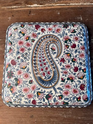 Dessous de plat Gien ancien modèle Cachemire