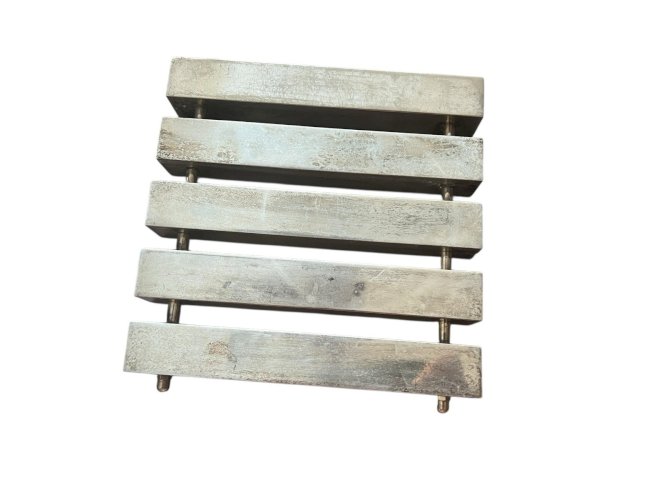 Dessous de plat moderniste vintage Mid Century design art de la table Metal Arge