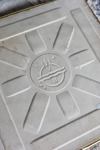 Dessous de plat vintage Villeroy & Boch – Carreau de faïence à fleurs