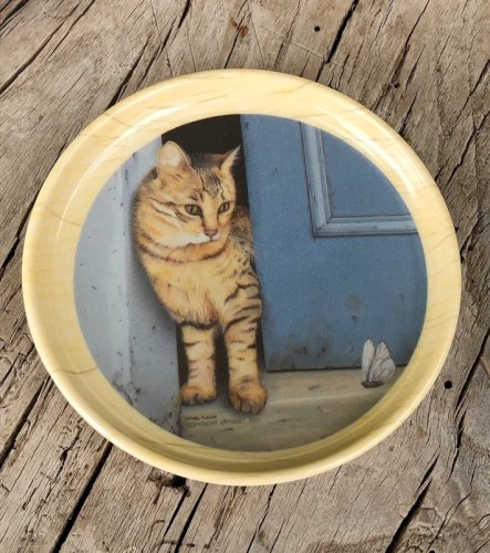 Dessous de verre vintage motifs chat