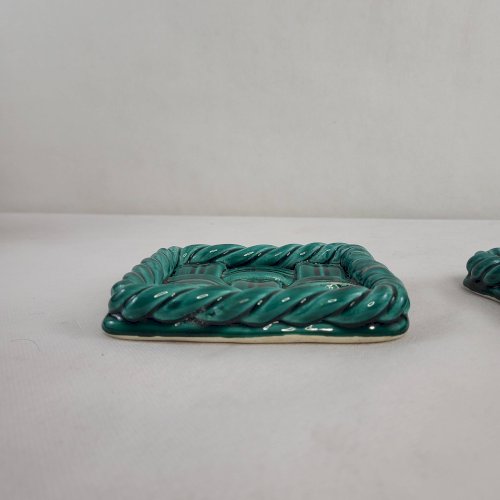 Dessous plat / bouteille Vallauris céramique tressée