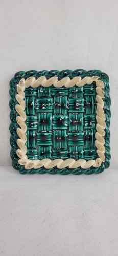 Dessous plat / bouteille Vallauris céramique tressée
