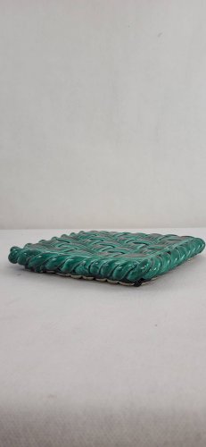 Dessous plat / bouteille Vallauris céramique tressée