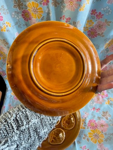 Deux assiettes à huîtres