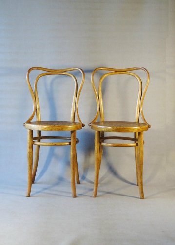 Deux chaises bistrot , Jacob et Josef KOHN N°55 Ca.1910- No Thonet -