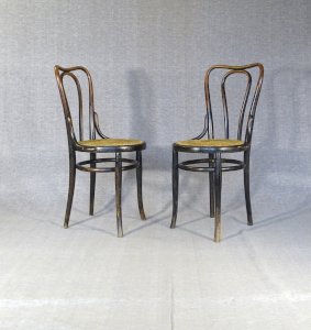 Two KOHN chairs No. 48 from 1890 "original condition" No Thonet.